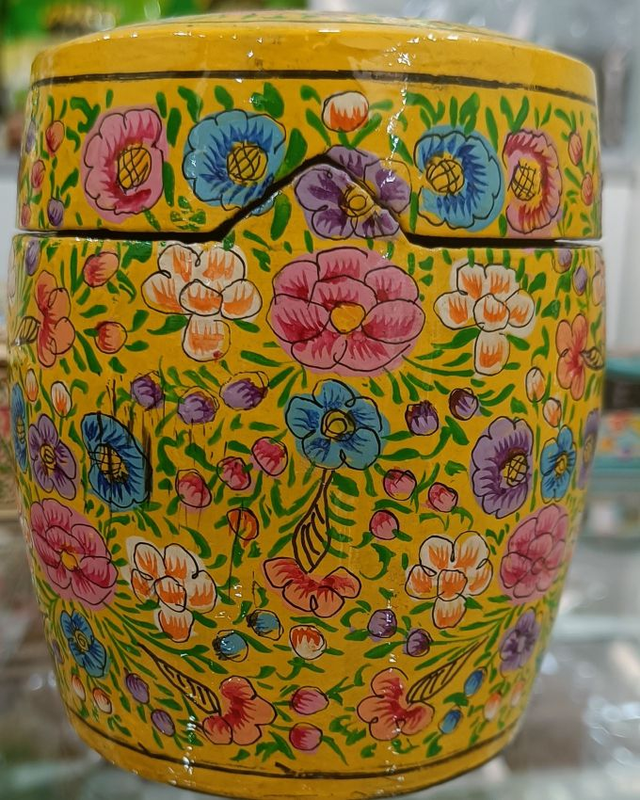 Paper Mache Tea Container