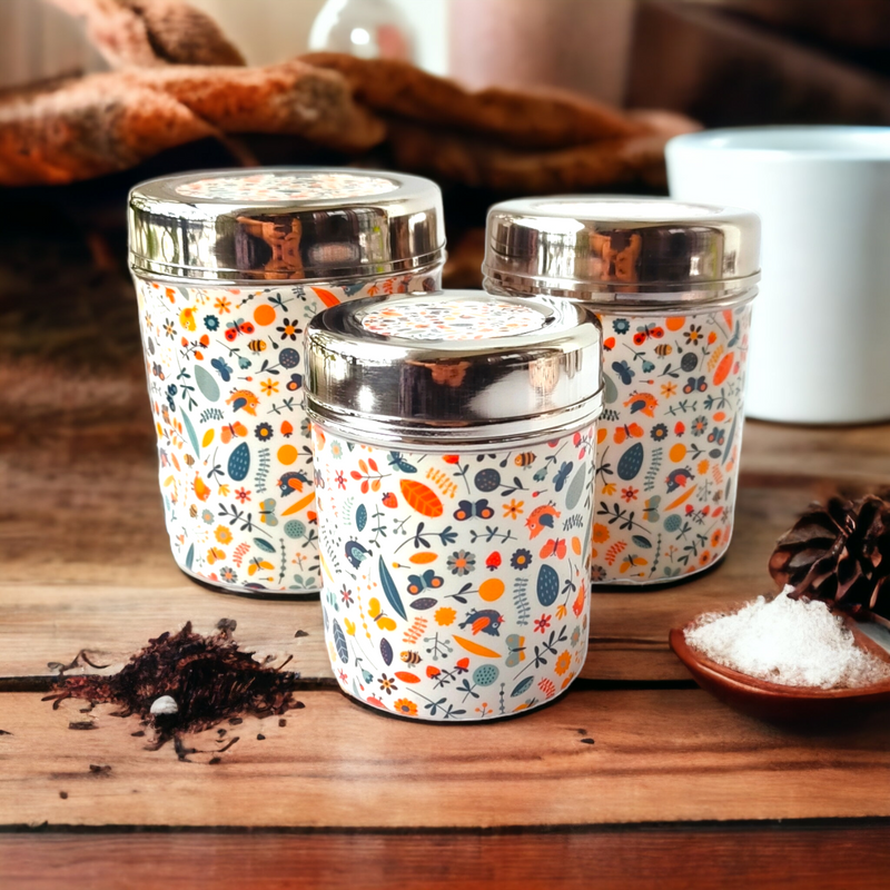 Steel Jar set of 3